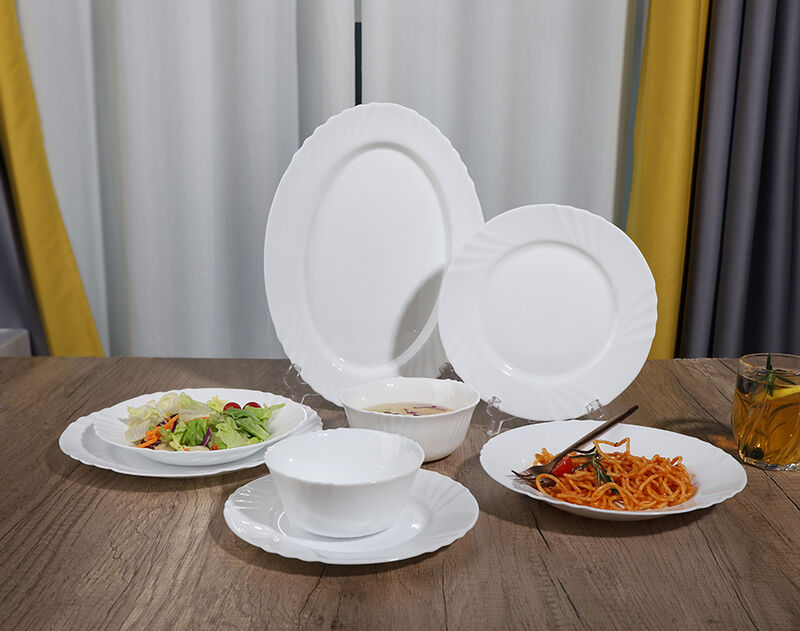 factory new white opal glassware custom dinnerware manufacturer