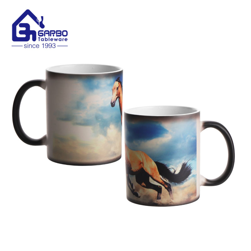 New fashion ceramic mug with color and pattern  changed