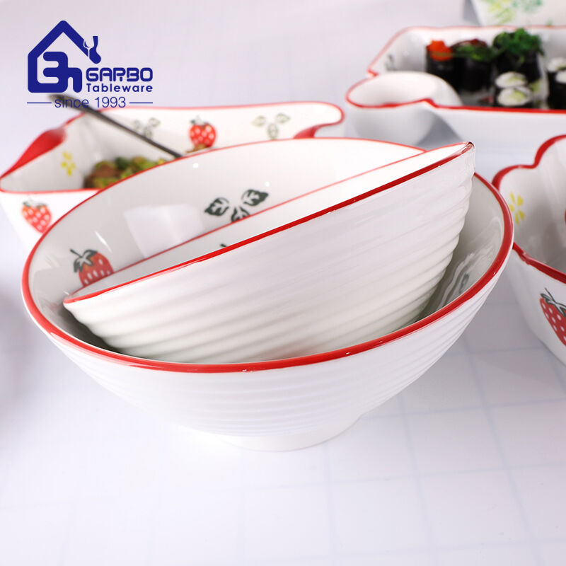 Nice Design Strawberry Printing Porcelain Dinnerware: Elevate Your Dining Experience