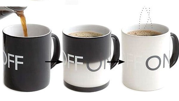 Create surprises in your life with a heat-sensitive magic ceramic mug