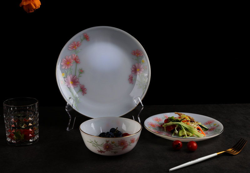 Buy Colored opal glass tableware from Garbo