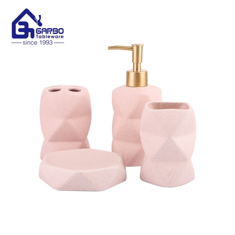 Which one is your pick for the bathroom set, the ceramic or glassware raw material