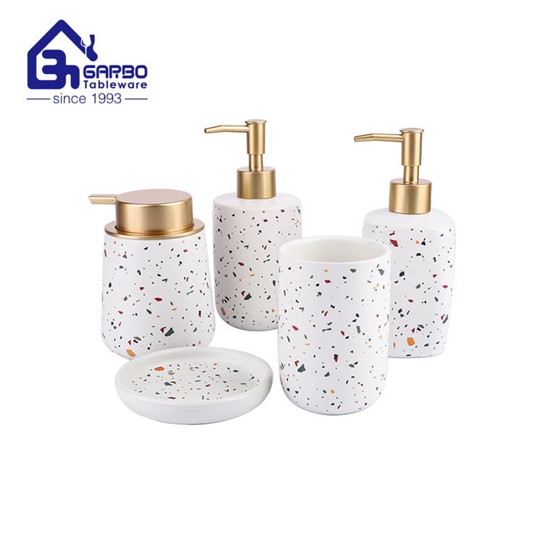 Which one is your pick for the bathroom set, the ceramic or glassware raw material