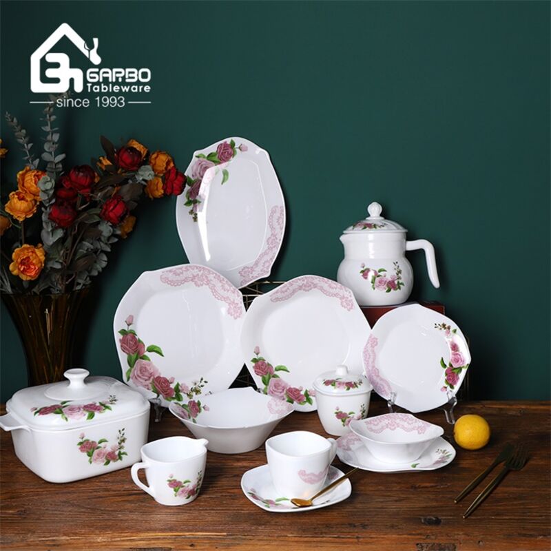 Do you know the flower decal decoration on ceramic tableware