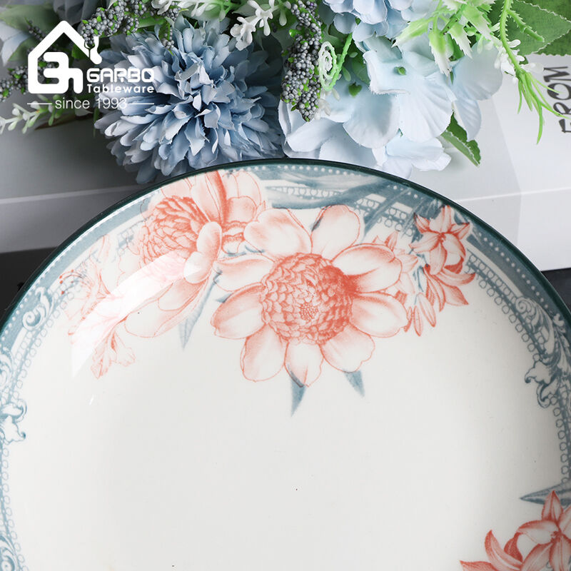 The Art of Flower Printing on Porcelain Dinnerware: A Timeless Elegance