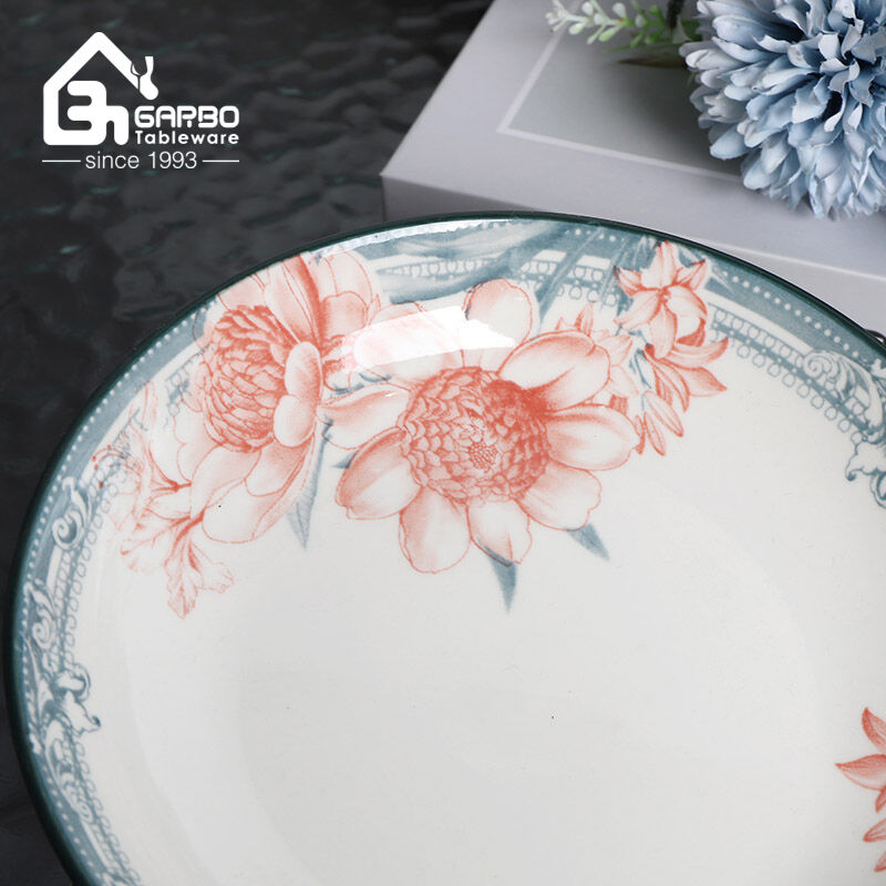 The Art of Flower Printing on Porcelain Dinnerware: A Timeless Elegance