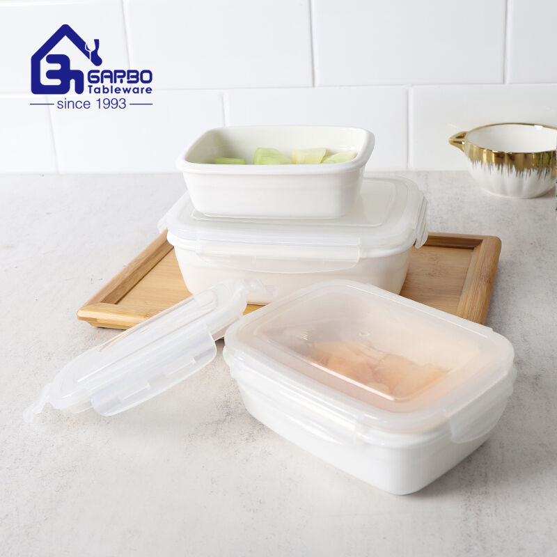 Porcelain Food Containers with PP Lids: A Stylish and Eco-Friendly Kitchen Solution