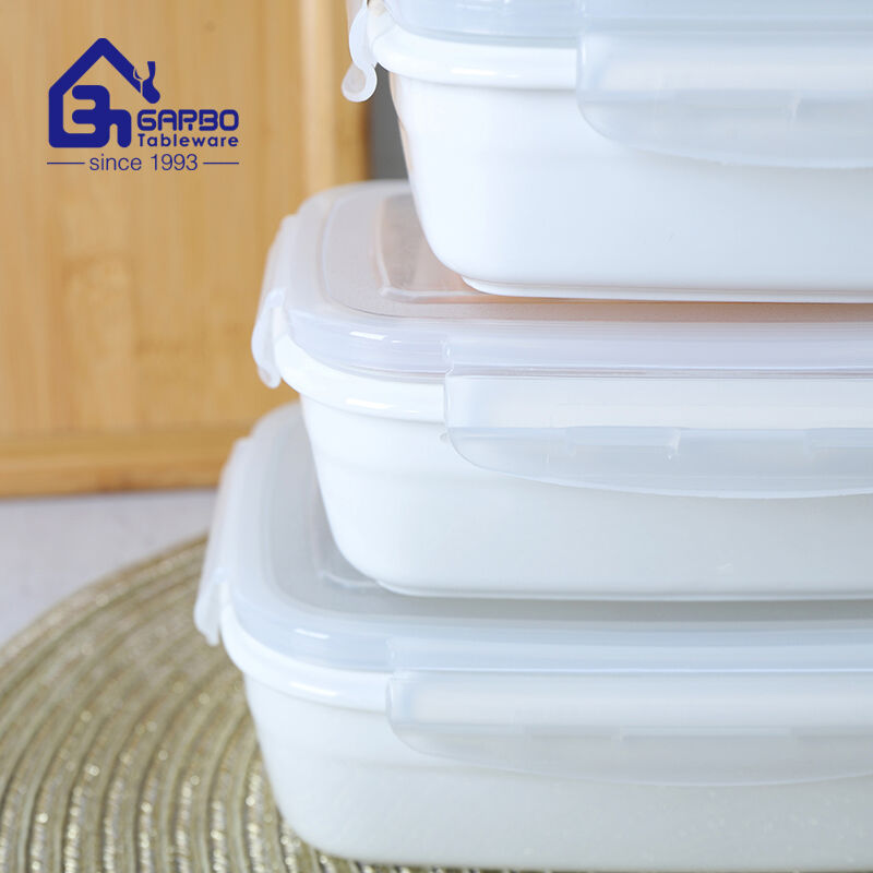 Porcelain Food Containers with PP Lids: A Stylish and Eco-Friendly Kitchen Solution