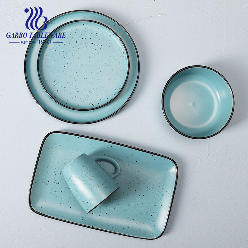 The Allure of Garbo International's New Design Color Glazed Stoneware Dinner Set