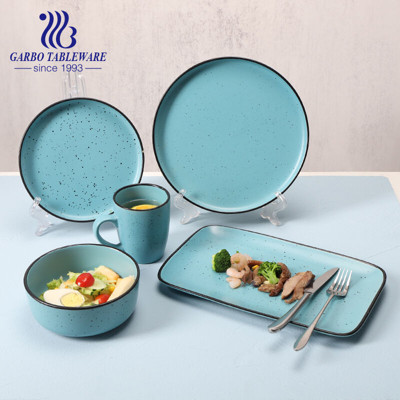 The Allure of Garbo International's New Design Color Glazed Stoneware Dinner Set