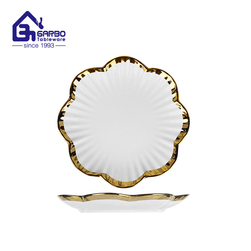 Flower Shape Ceramic Plate