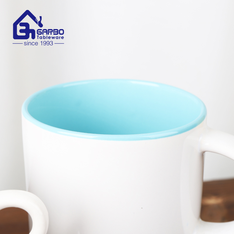 colored inside wall ceramic coffee  drinking mug