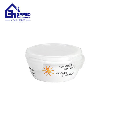 5inch classic ceramic bowl with outside underglazed decal for home