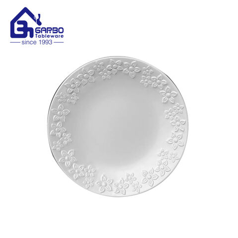 fine porcelain new bone china plate 6 inches round-shaped side plate  for home hotel restaurant use 