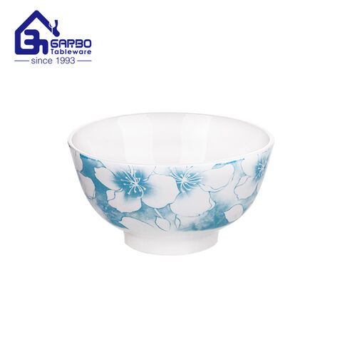 Ceramic rice bowl  120mm  width  flower design porcelain bowls 