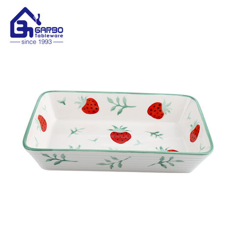 7.68inch ceramic plate with underglaze dots decal for wholesale