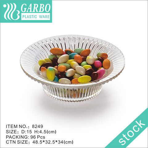 stackable small plastic bowls with embossed patterns