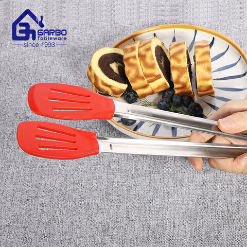 Manufacturer Wholesale Machine Polish Stocked Stainless Steel Kitchen Food Tongs