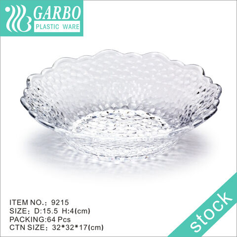 Taste and Utility Flower Rimmed Fish Scale Plastic Bowl