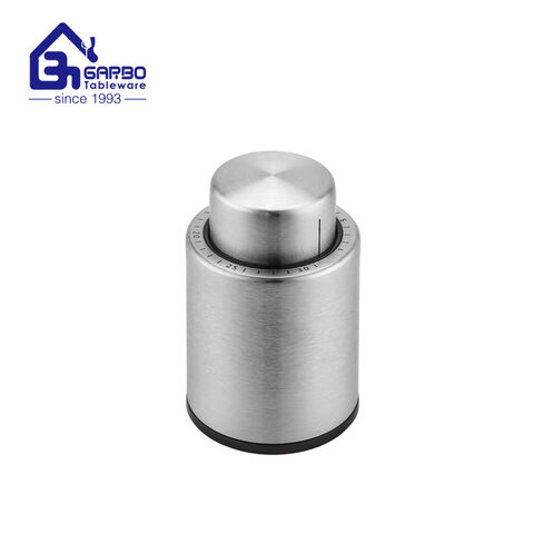 Wholesale Black Silicon and ABS Material Wine Stopper Food Contact Safe