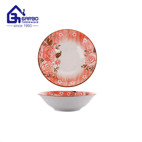 5.5inch porcelain rice bowl full print ceramic food bowls set kitchen dinnerware