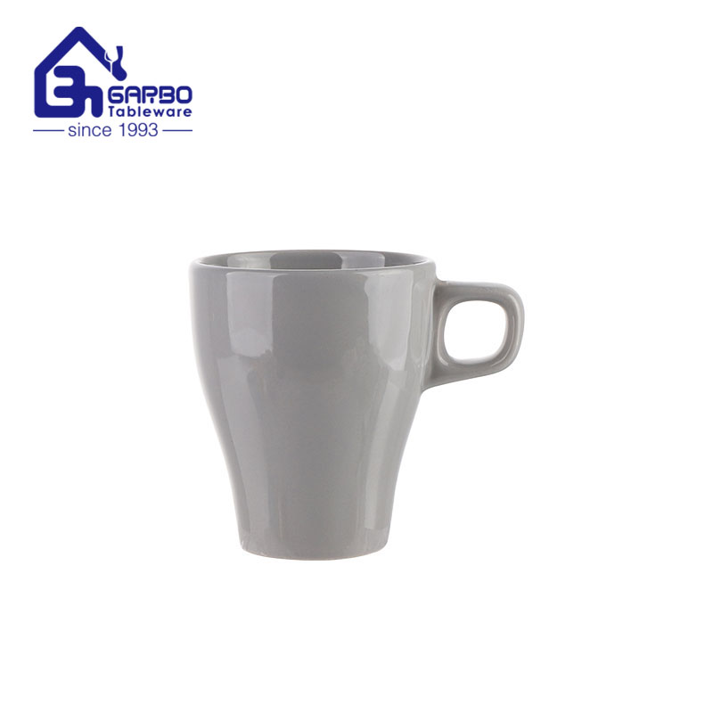 300ml gray color glaze stoneware mug for hot drink