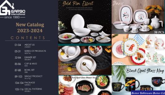 Garbo Excellent Service for Opal Glass Dinnerware