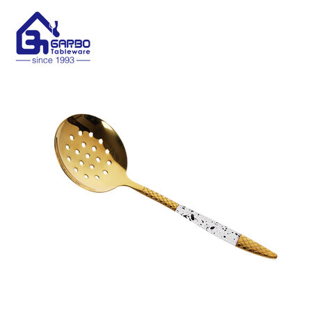 Factory Price Gold Plating 201ss high quality slotted turner