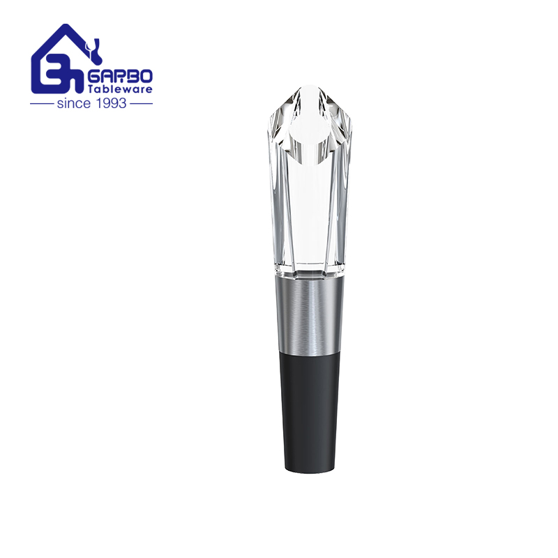 Elegant Tulip Design Transparent Wine Pourer Manufacturer in China