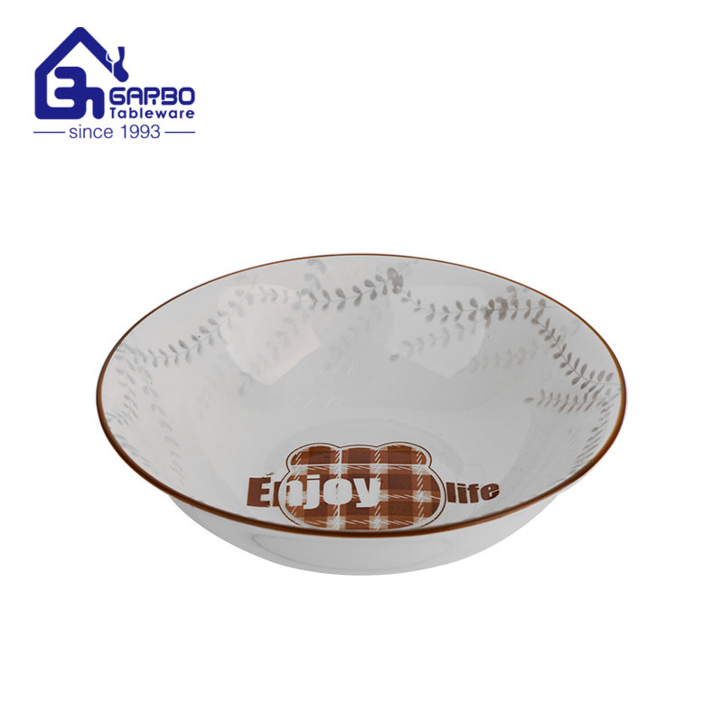 260ml under glazed porcelain rice bowl for home usage 