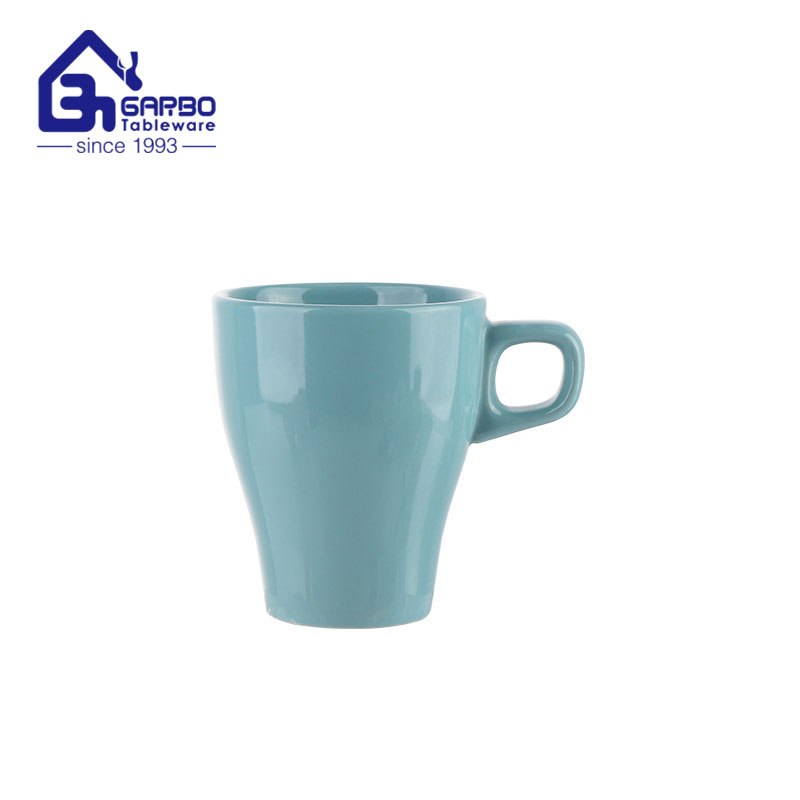 New fashion light blue ceramic mug 300ml for water coffee