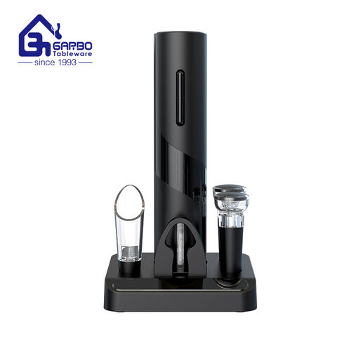 Wholesale Electric Wine Opener + Wine Aerator& Pourer + Manual Vacuum Pump With 2 Stoppers+ Foil Cutter +Storage Base