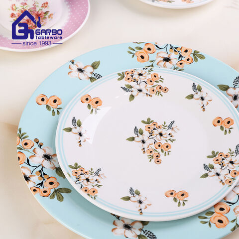 Underglazed blue style 24pcs ceramic dinner set for wholesale