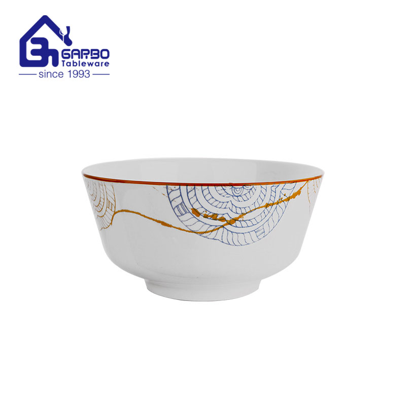 5.9 inch gray color glazed stoneware cereal bowl soup bowl factory from China