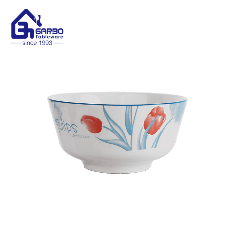 Supplier in China printing design 4.5 inch porcelain dining bowl for sale