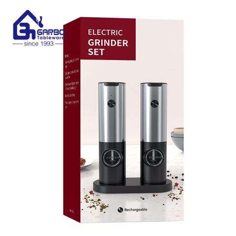 China Factory Modern Design Electric Peper Grinder with Color Box Package 