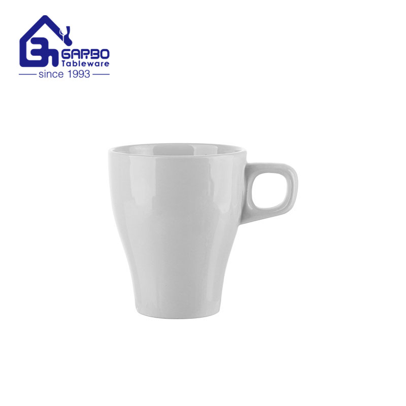 Wholesale light purple 390ml ceramic cup for coffee drinking