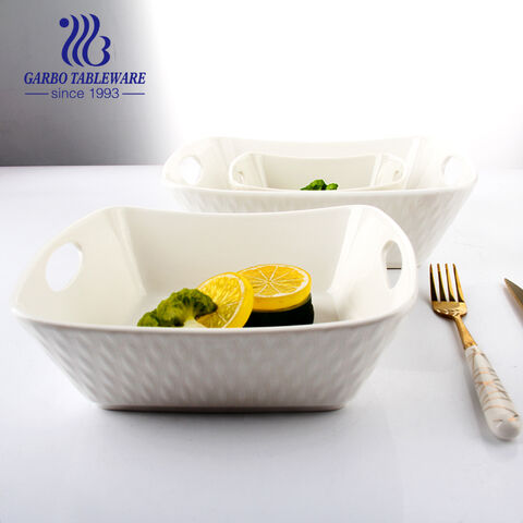 Eletroplating Super Big Ceramic Bake Dish for Buffet Restaurant