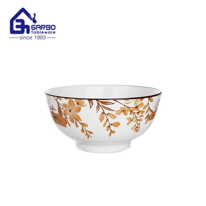 720ml factory direct supply porcelain bowl with customized underglazed print