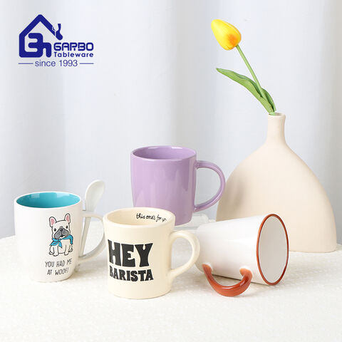 New Design Ceramic Mug for Coffee Drinking with Customized Decals