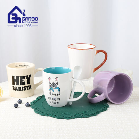 New Design Ceramic Mug for Coffee Drinking with Customized Decals