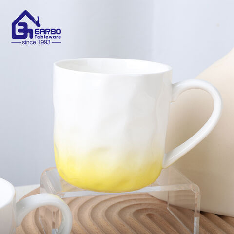 New design sublimation 380ml porcelain cup for coffee tea