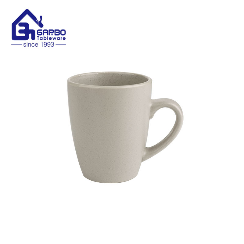 660ml big size ceramic cereal mug with light green color factory in China