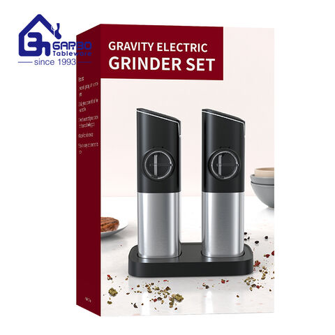 China Factory 2pcs Electric Grinder Set For Pink Salt and Black Pepper in Bulk Price