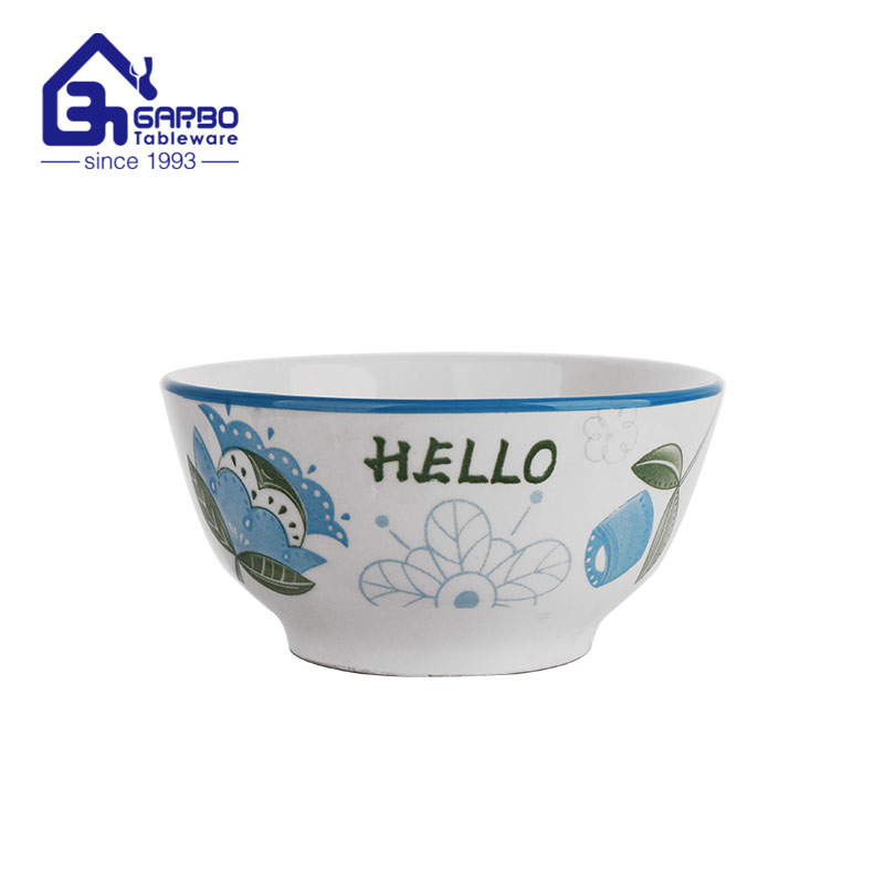 8-inch porcelain cereal bowls and ceramic punch bowls for South America