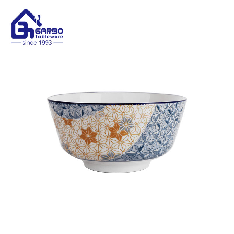 5 inch porcelain bowl with electroplating design for wholesale