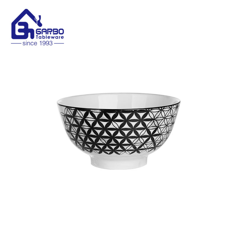 6 inch electroplating rim ceramic bowl for kitchen wholesale