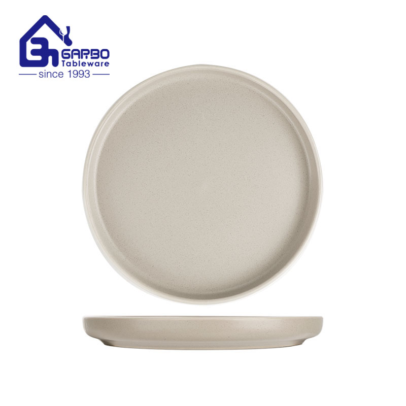 Household use 11 inch color-glazed ceramic dinner plate