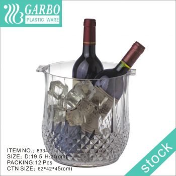 105OZ Big Size Bar Tableware Clear Plastic Ice Bucket