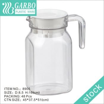 Plastic Juice Water Drinking Tumblers Pitchers PC Pitcher With Pour Lip